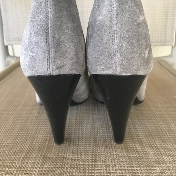 MICHAEL KORS COLLECTION Italy Gray Suede Tall Boots - Picture 9 of 13